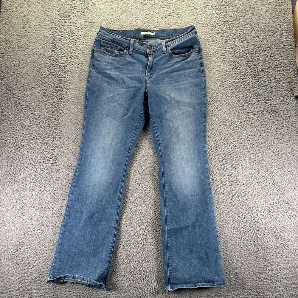 Levi's Jeans Womens 12 Blue Cotton Denim Bootcut Classic‎ Faded Workwear Stretch